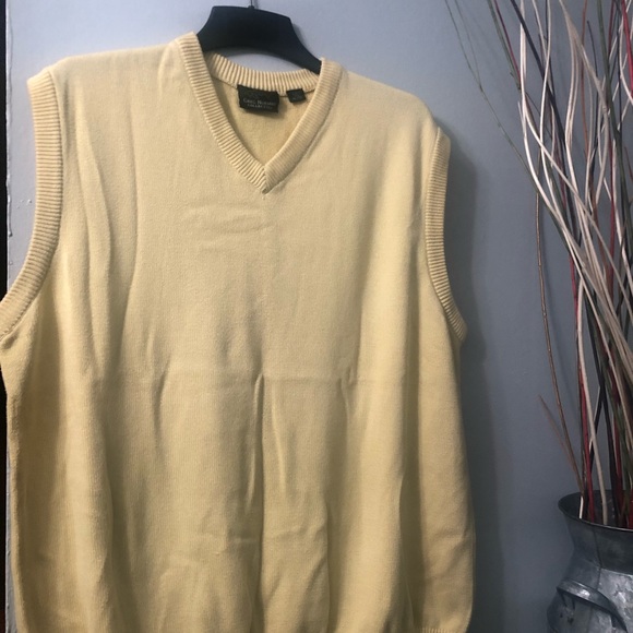 Mens Yellow GREG NORMAN GOLF Collection Knit Pullover Vest XL - Picture 3 of 6
